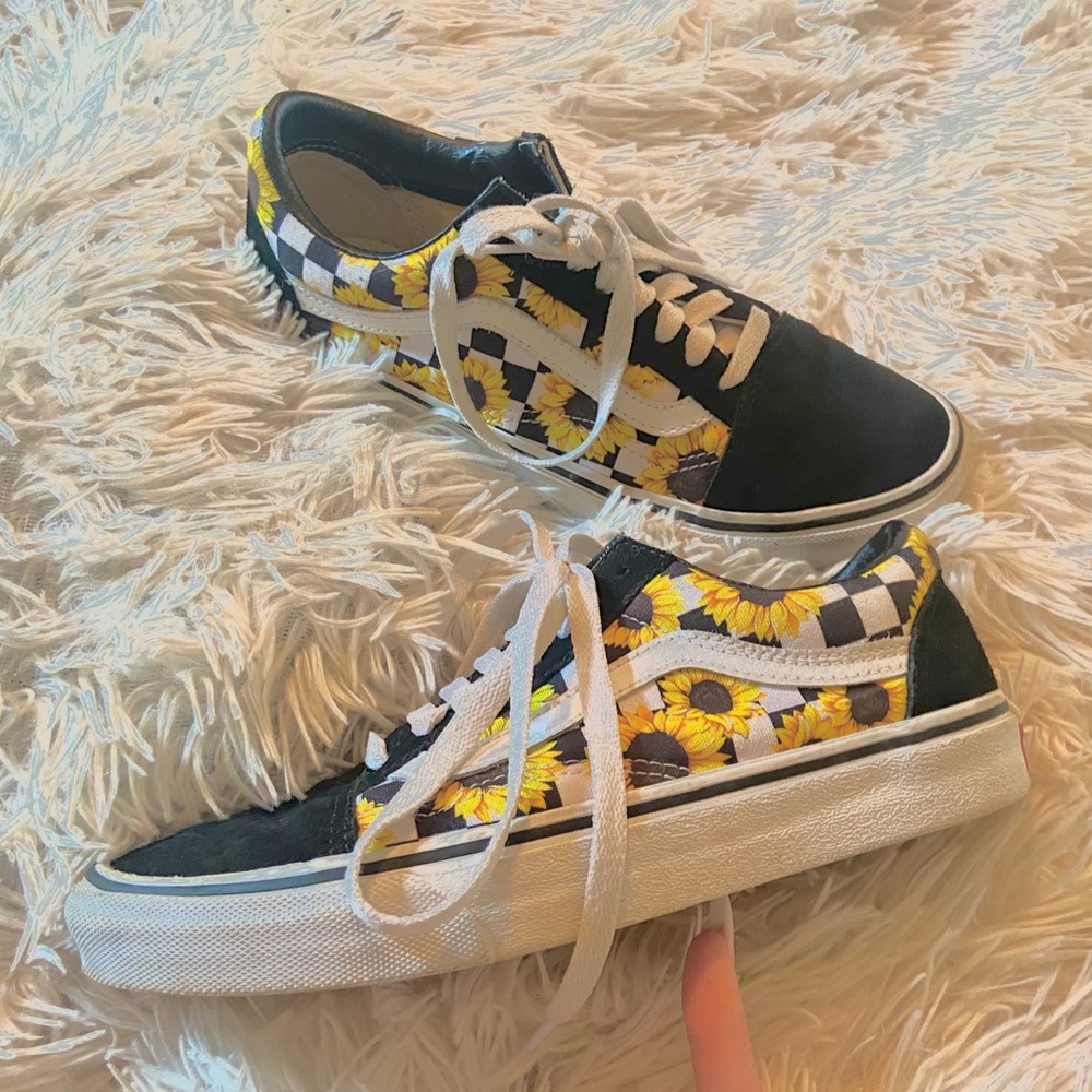 Custom Sunflower Vans